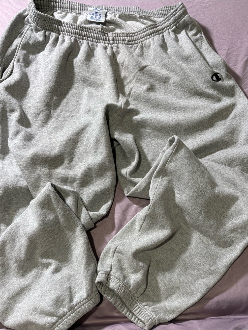 Champion Light Gray Men's Fleece Sweatpants